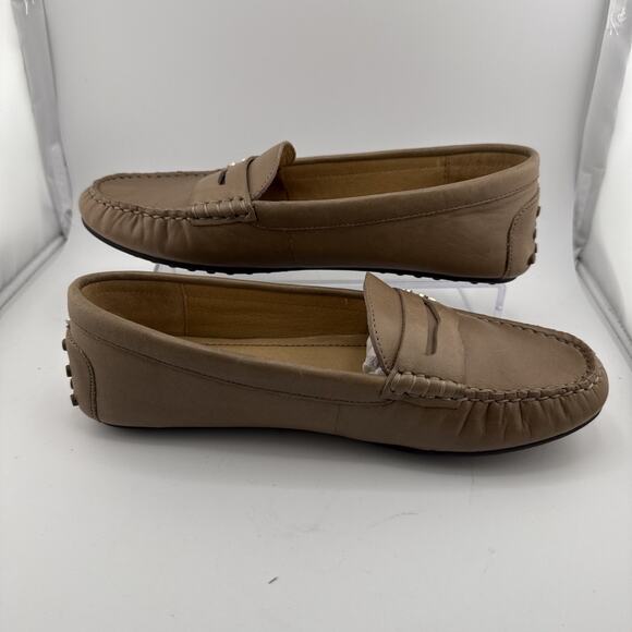 Lauren Ralph Lauren Women's Belen Porcini Leather Drivers Flats Loafers 7 B NWB - Picture 6 of 11